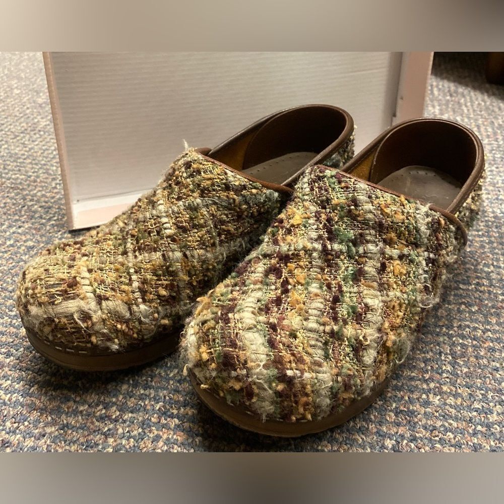 🛍️ Sanita Sz. 7/8 Tweed Material Clog